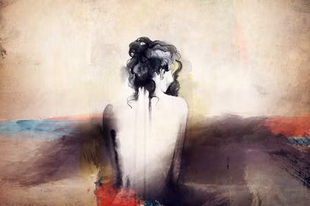 Canvastavla - Abstract Women S Portrait