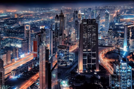 Canvastavla - Dubai At Night