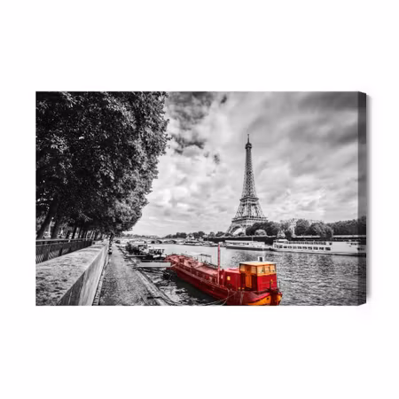 Canvastavla - River Seine in Paris