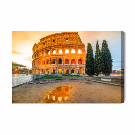 Canvastavla - Amphitheater in Rome