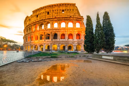 Canvastavla - Amphitheater in Rome