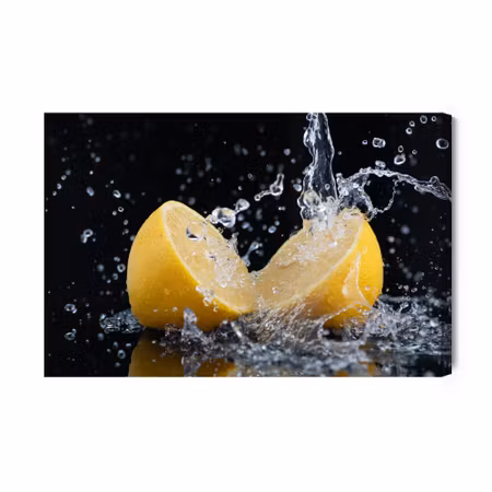 Canvastavla - Of Lemons in Water