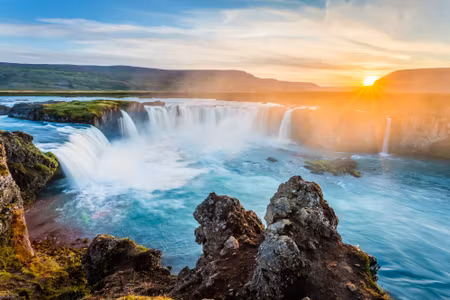 Canvastavla - Godafoss Waterfall in Iceland