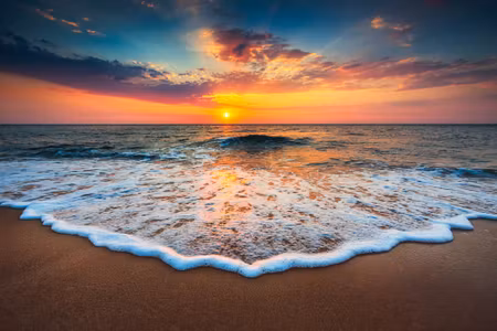 Canvastavla - Sunset At the Sea
