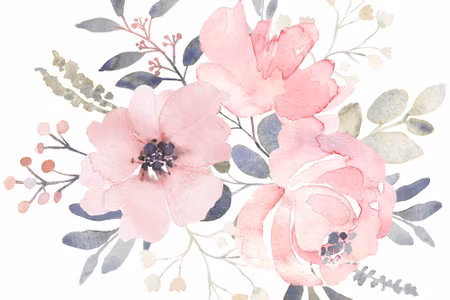 Canvastavla - Rose Flowers in Pastel Colors