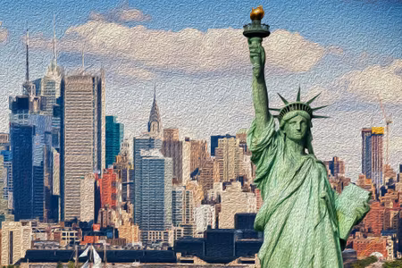 Canvastavla - The Statue of Liberty in New York