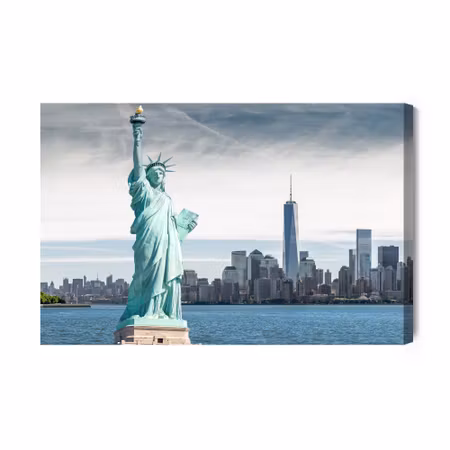 Canvastavla - The Statue of Liberty Against the