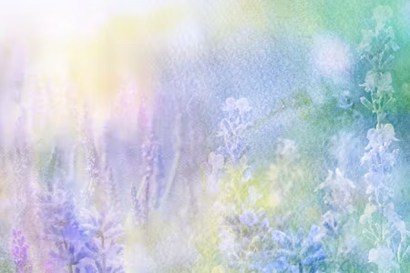 Canvastavla - Lavender Painted with Watercolor