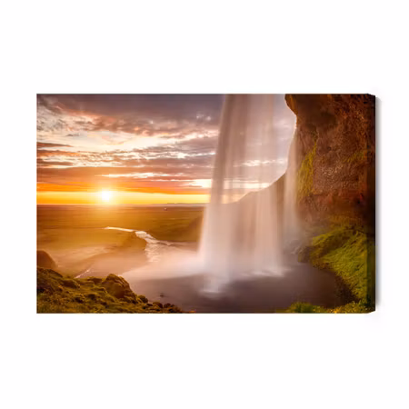Canvastavla - Seljalandsfoss Waterfall in Iceland