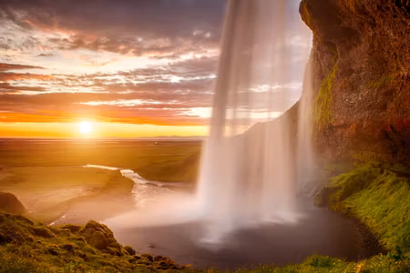 Canvastavla - Seljalandsfoss Waterfall in Iceland