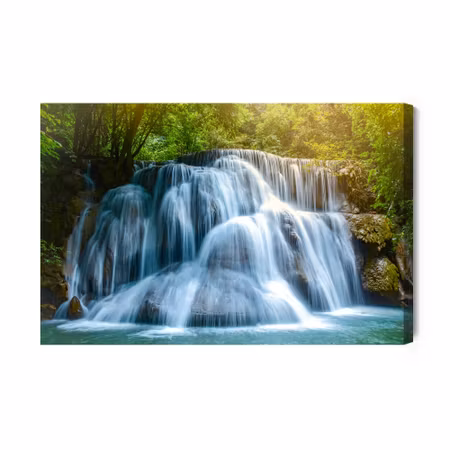 Canvastavla - Waterfall in the Middle of a D