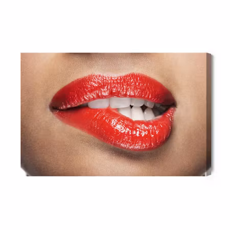 Canvastavla - Alluring Lips