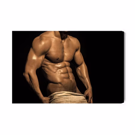 Canvastavla - A Well-built Man