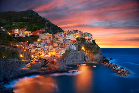 Canvastavla - City of Manarola Italy