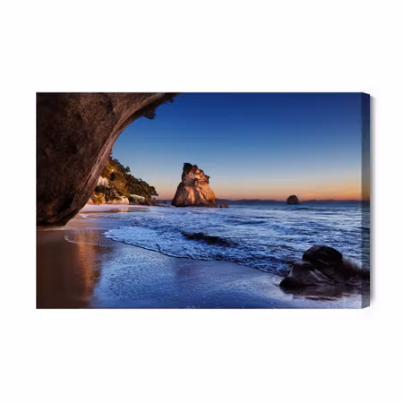 Canvastavla - Beach - New Zealand