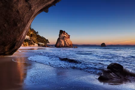 Canvastavla - Beach - New Zealand