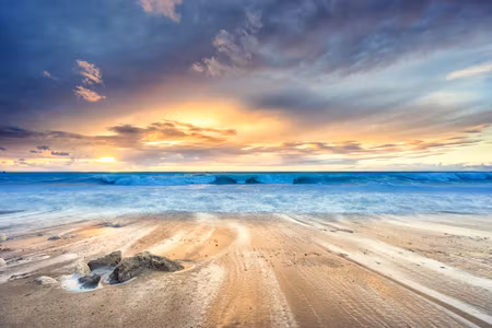 Canvastavla - Beach Sea Sand