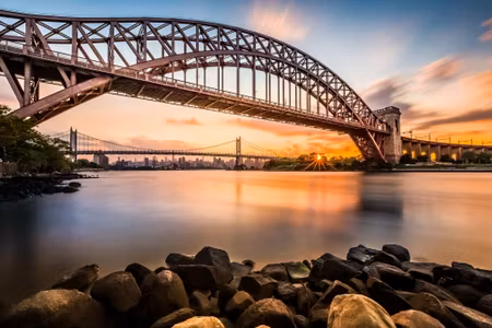 Canvastavla - Hell Gate Bridge New York