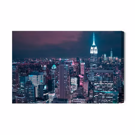 Canvastavla - New York By Night