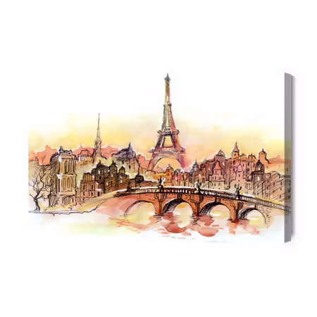 Canvastavla - Paris As Painted