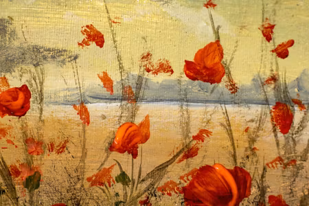 Canvastavla - Wild Red Poppies