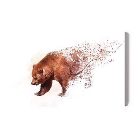 Canvastavla - Bear As Painted
