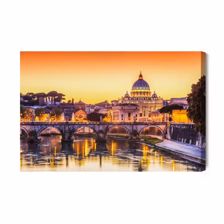 Canvastavla - Rome in the Evening