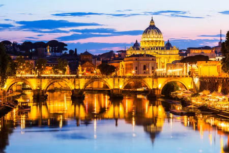 Canvastavla - Rome By Night