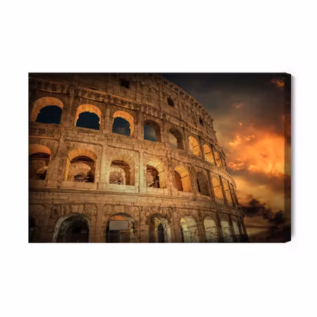 Canvastavla - Roman Colosseum By Night