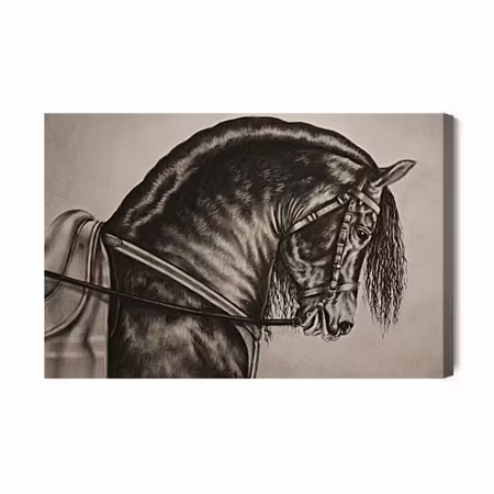 Canvastavla - Sketched Horse