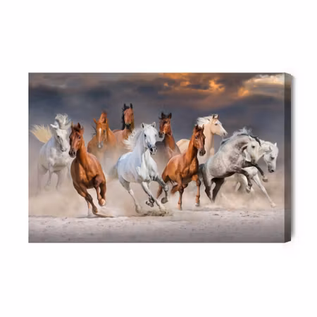 Canvastavla - Horses in the Desert