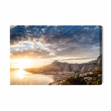 Canvastavla - Sunrise over the Sea