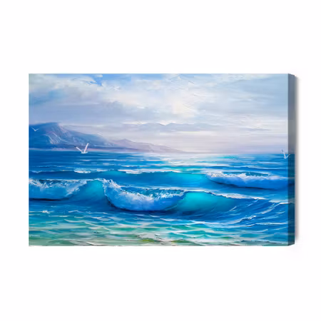Canvastavla - Painted Sea Horizon