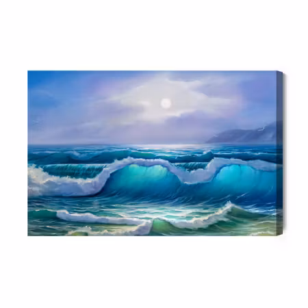 Canvastavla - Painted Tide At the Seaside