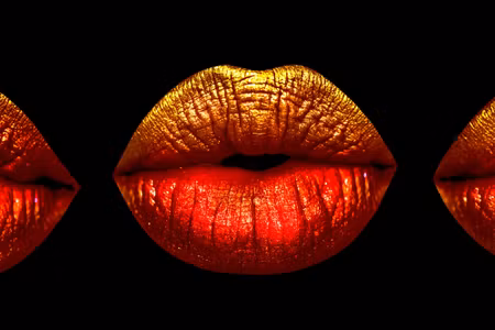 Canvastavla - Painted Lips