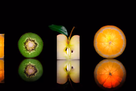 Canvastavla - Multipart Fruit Halves
