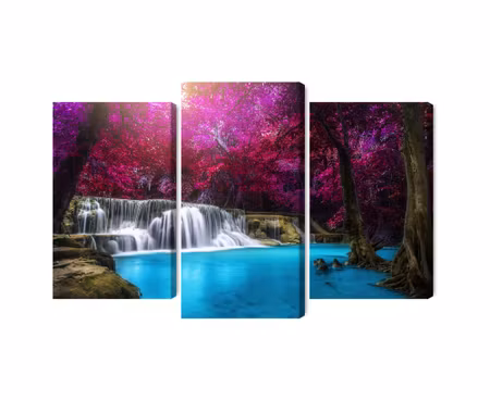 Canvastavla - Multipart Kanchanaburi Waterfall