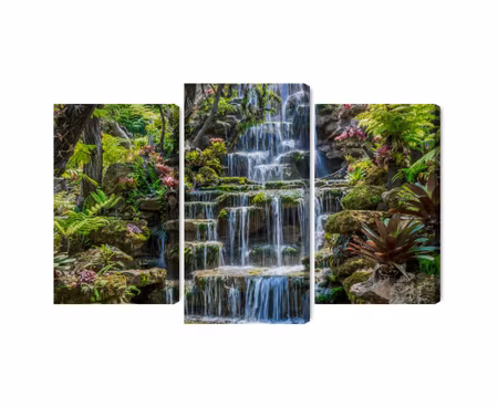 Canvastavla - Multipart Thai Waterfall