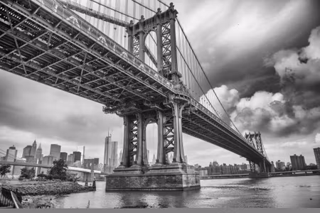 Canvastavla - Multipart Manhattan Bridge in New