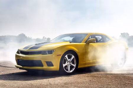 Canvastavla - Multipart D Drifting Yellow Car