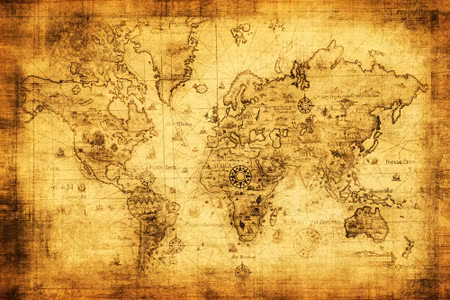 Canvastavla - Ancient World Map