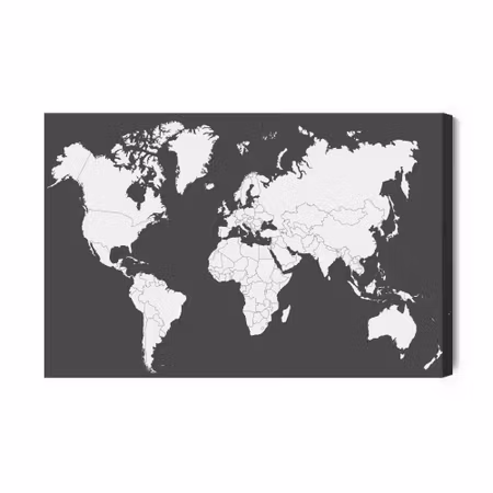 Canvastavla - Classic World Map