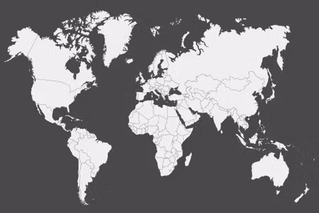 Canvastavla - Classic World Map
