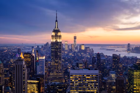 Canvastavla - New York City Skyscrapers in the