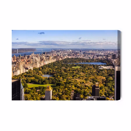 Canvastavla - Aerial View of New York City