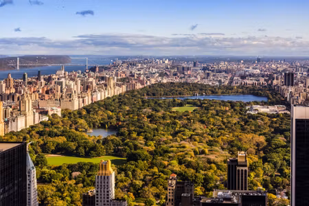 Canvastavla - Aerial View of New York City
