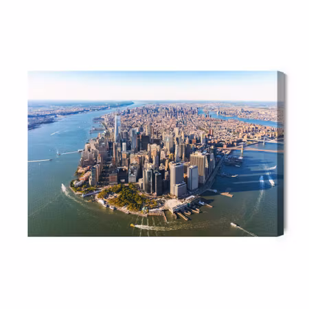 Canvastavla - Aerial View of Manhattan