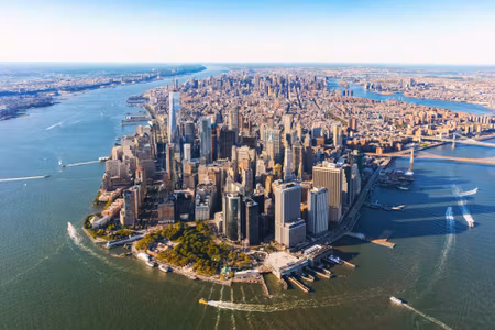 Canvastavla - Aerial View of Manhattan