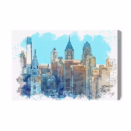 Canvastavla - New York City Skyscrapers with a