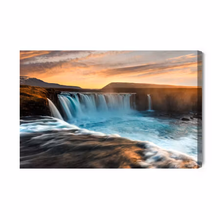Canvastavla - A Majestic Waterfall in Iceland